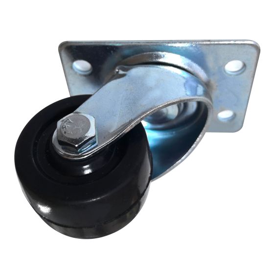 Swivel Caster - Rubber - 1 1/2" - 20kg Load Capacity