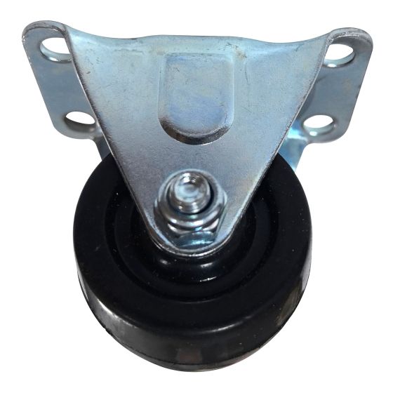 Rigid Caster - Rubber - 1 1/2" - 20kg Load Capacity