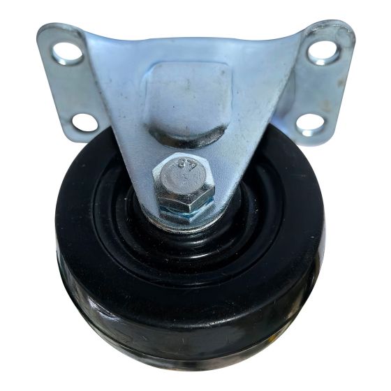 Rigid Caster - Rubber - 2" - 57kg Load Capacity