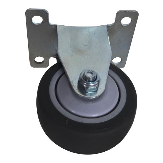Rigid Caster - Rubber - 2" - 50kg Load Capacity - Grey