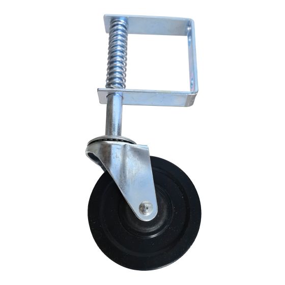 Swivel Gate Caster - Rubber - 4" - 60kg Load Capacity