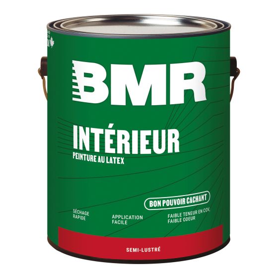Peinture intérieure au latex, semi-lustré, 3,78 L, base 1