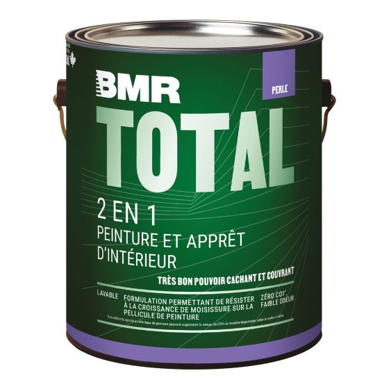 Peinture et apprêt d’intérieur 2 en 1, fini perle, 3,78 L, base 2