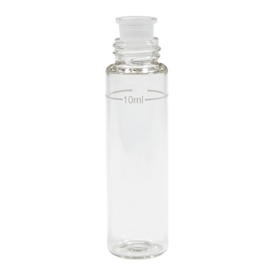 Round Glass Cuvette with Plastic Insert - For Colorimeter - 10 mL