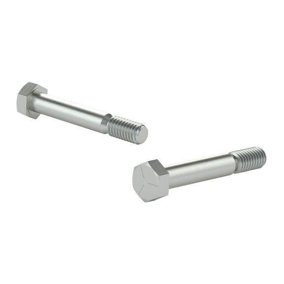 Grade 5 Hex Head Bolts - 5/8" x 2" - Zinc Plated - 25/Pkg