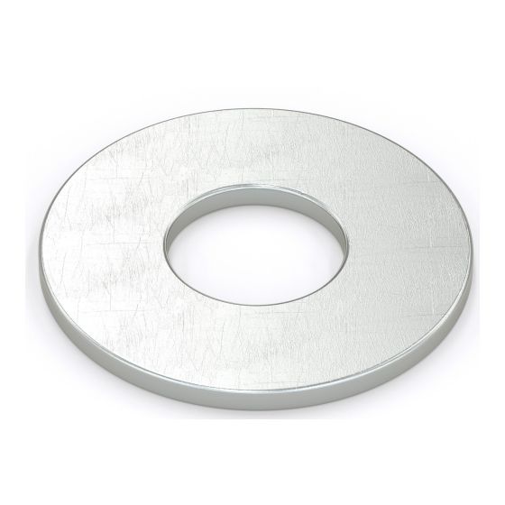 USS Flat Washers - 1 1/8" - Zinc-Plated Steel - 25/Pkg