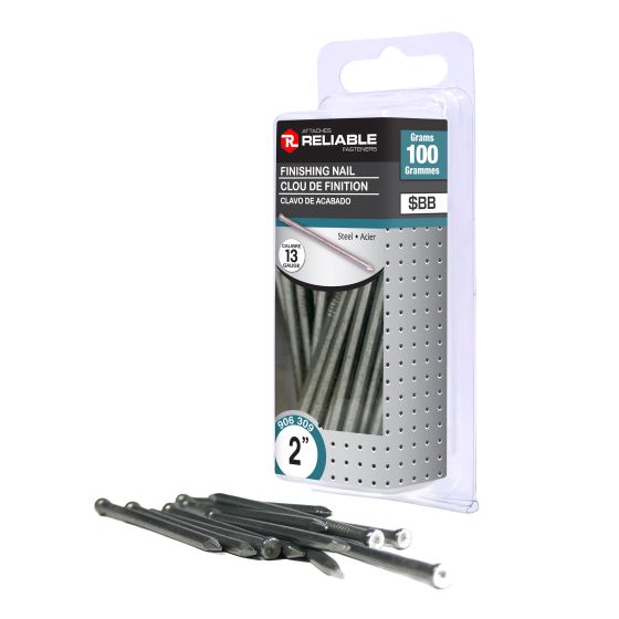 Finishing Nails - 2" - Steel - Brad - 58/Pkg