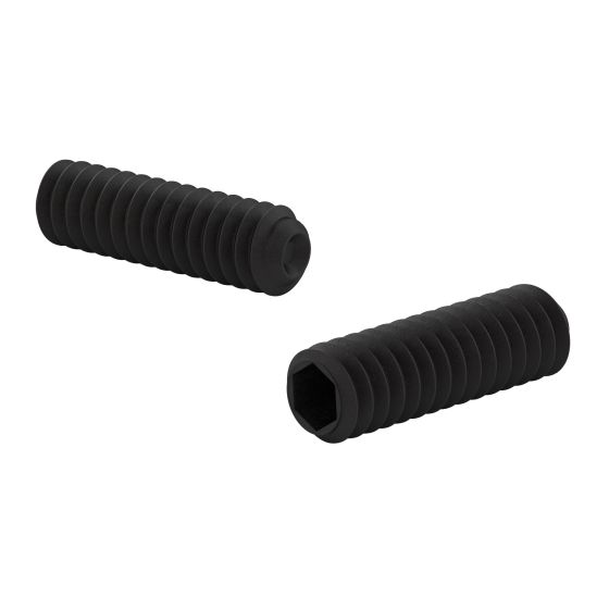 Socket Set Screws - 8-32 x 1/4" - Black - 5/Pkg