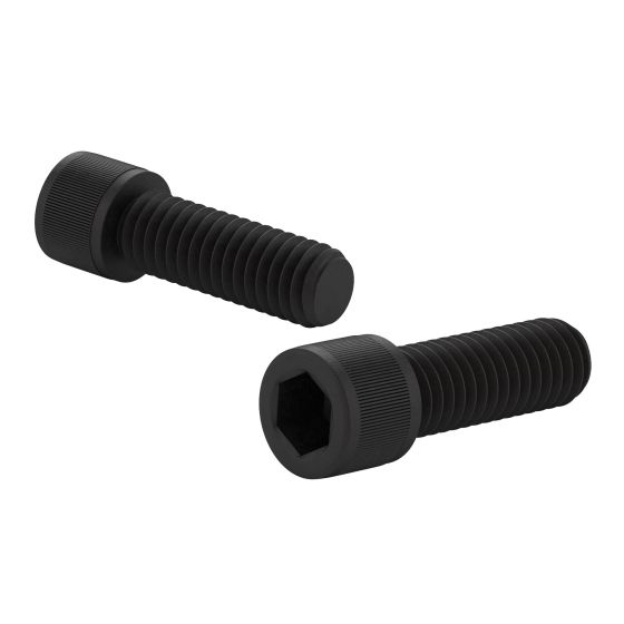 Vis à tête cylindrique, 3/8" x 1 1/2", phosphatée noire, 5/pqt