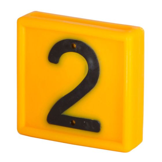 Number Block #5 - Yellow - 10/Pkg