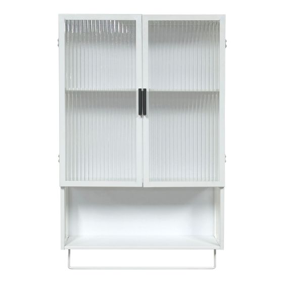 Pharmacie avec porte-serviette, 19 3/4" x 31 1/2", blanche