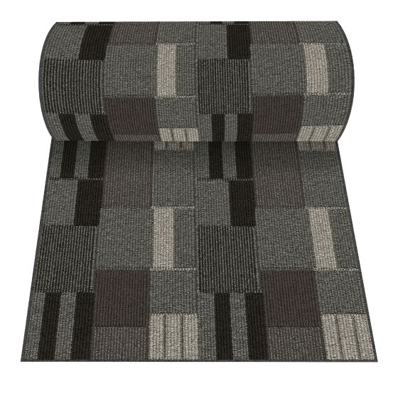 Bricks Decorative Rug - 24" x 600" - Charcoal