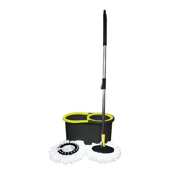 Spin Mop Kit - Microfibre - with Replacement Head