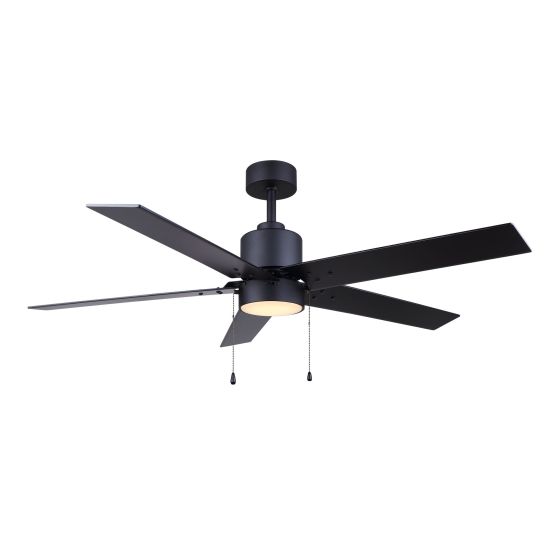 Ceiling Fan - 52" - Integrated LED 20W - Matte Black