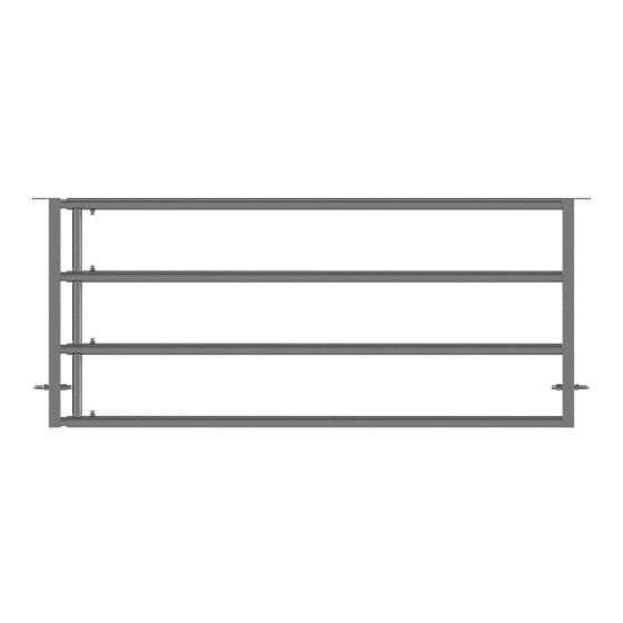 Galvanized LV4 Panel - Adjustable 3-4 m - 1 Spacer - 60 mm Tube