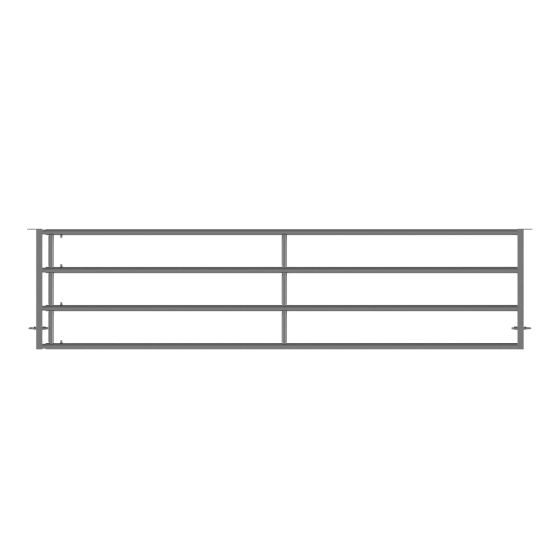 Galvanized LV4 Panel - Adjustable 5-6 m - 2 Spacers - 60 mm Tube
