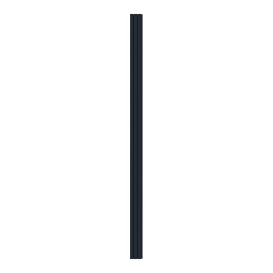 MDF Wall Panels - 5" x 95" - Matte Black Finish - 8/Pkg