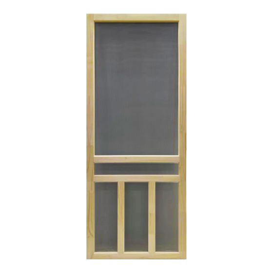 Porte moustiquaire Pavillon, 33" x 81", pin naturel