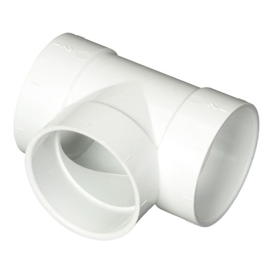 Raccord en T court en PVC durable