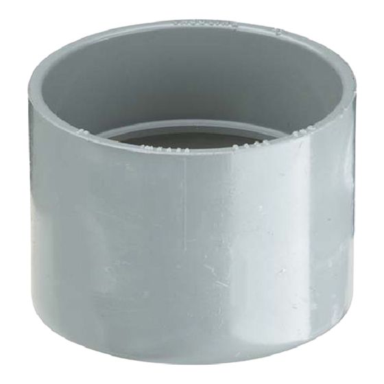 Raccord d'arrêt en PVC, 2", léger, durable
