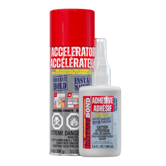 InstantBond Cyanoacrylate Adhesive and Activator Kit - Large Format