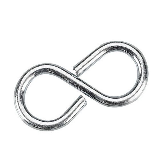 Crochet en "S" fermé, 13 mm x 1 5/8 po x 3.3 mm