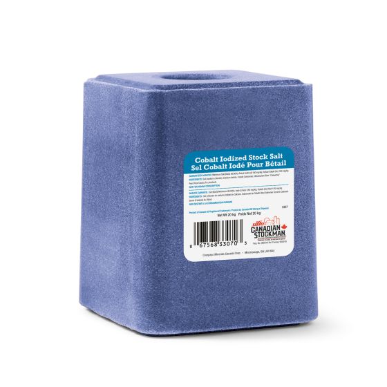 Cobalt Iodized Salt Block – 20 kg – Blue