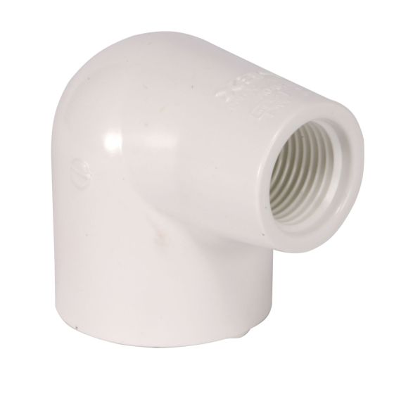 S40 Threaded Elbow - 1/2" - White