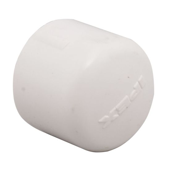 Adhesive Female Cap - 1 1/4" - White