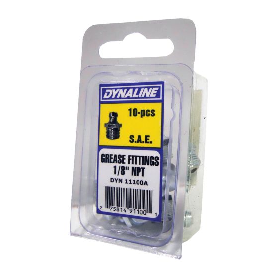 Grease Fitting - Straight - Steel - 10/Pkg - 1/8"