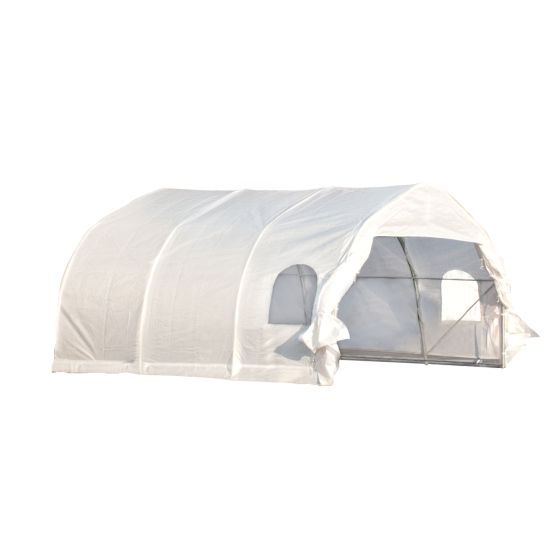 Abri d'auto double, 18' x 20' x 6'11", 2 fenêtres et 2 portes