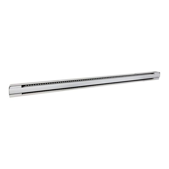 Plinthe électrique, Brava, 2 000 W, blanc, 83,88" x 5 ¾" x 2,56"