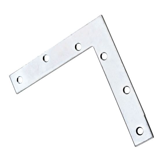 Plaque de coin plate, zinc, 6"
