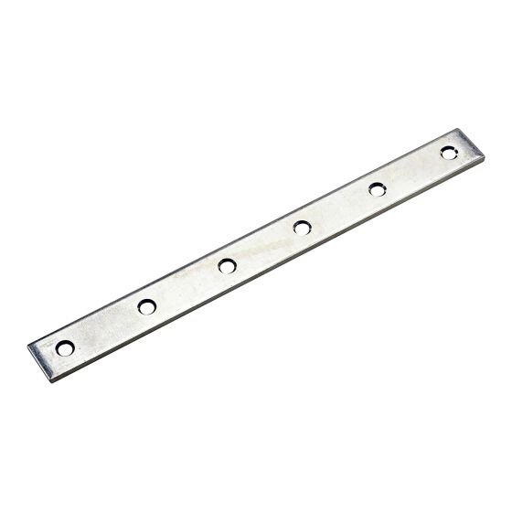 Plaque de fixation à position multiple, zinc, 1 1/8" x 12"