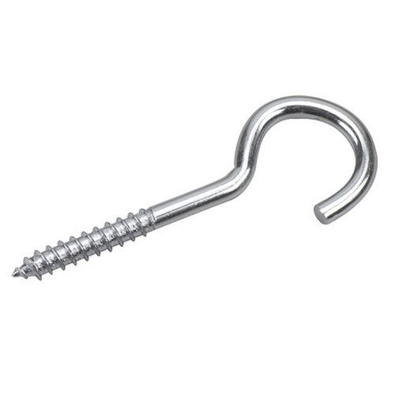 Crochet à visser tirefond, 4.8 mm x 3 1/16"