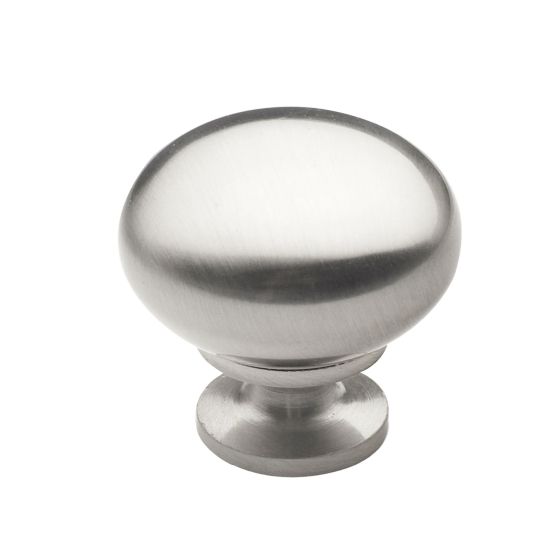 Buffalo Contemporary Metal Knob - Brushed Nickel - 1/Pkg - 32 mm
