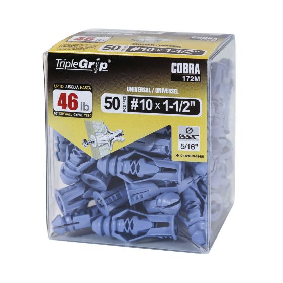 TripleGrip #10 Blue Anchors (50)