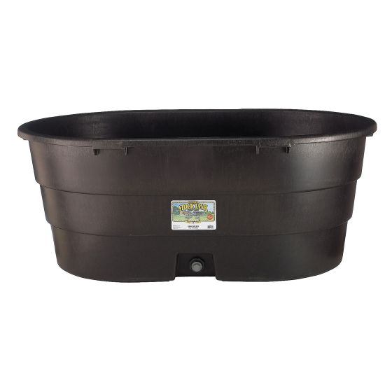 Bac de pâturage pour bétail Duraflex, noir