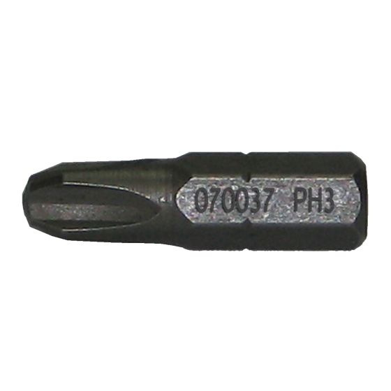 Phillips insert bit - #3 x 1"