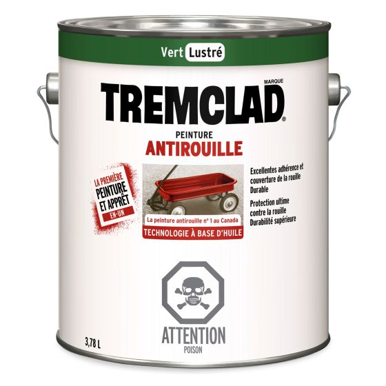 Tremclad Oil Based Rust Paint - Gloss - Green - 3.78 l