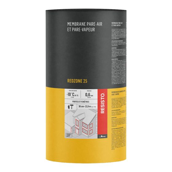 RED ZONE 25 membrane - Red - 12" x 75'