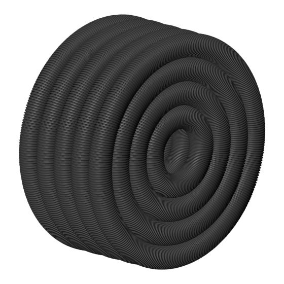 Filter tubing - Perforated - Black - 4" x 45 m
