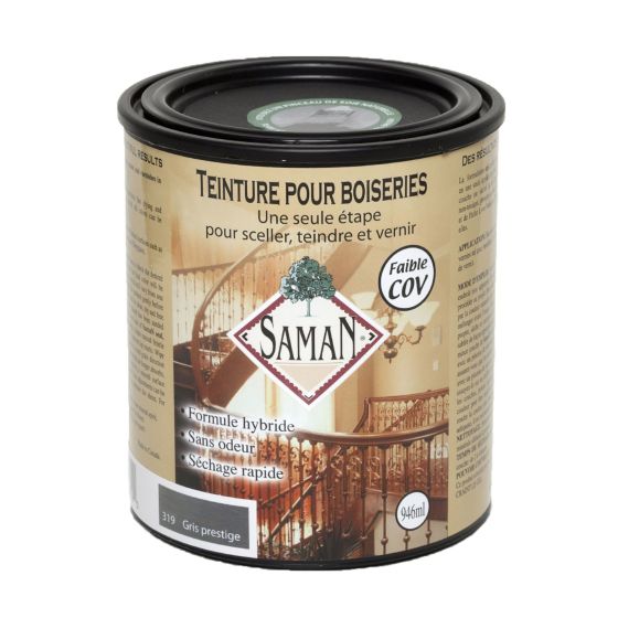 SAMAN Stain and Varnish - Prestigious gray - 946 ml