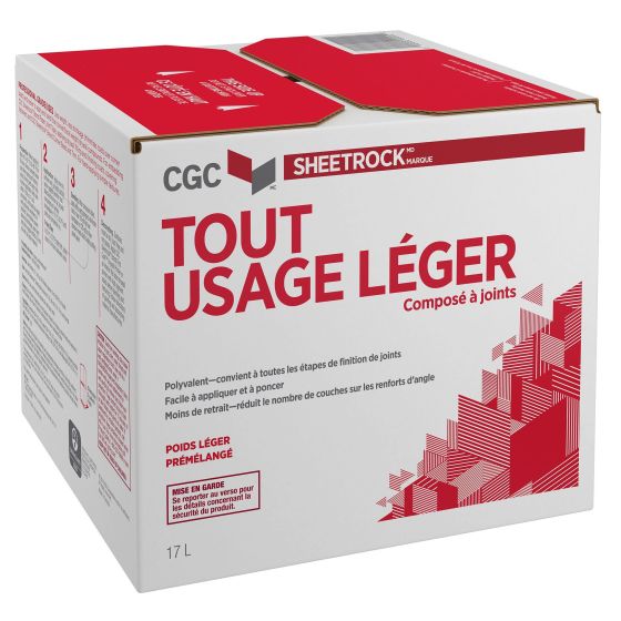 Composé à joints léger tout usage, blanc, 17 L