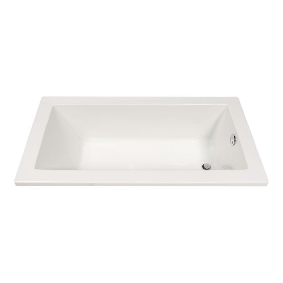Bain encastré rectangulaire Elara, 60" x 31", acrylique, blanc