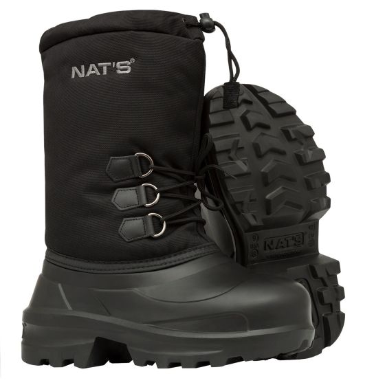 Bottes de motoneige 12", style Muk-Luk, noir, grandeur 6