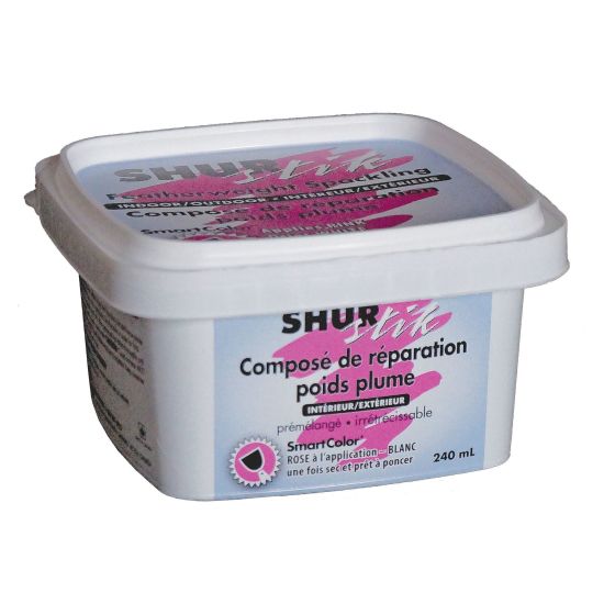 Composé de réparation poids plume, intérieur/extérieur, blanc, 240 ml