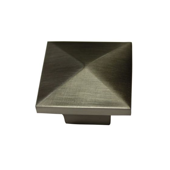 McKenzie Contemporary Metal Knob  - Modern - Brushed Nickel - 1/Pkg - 32 x 32 mm