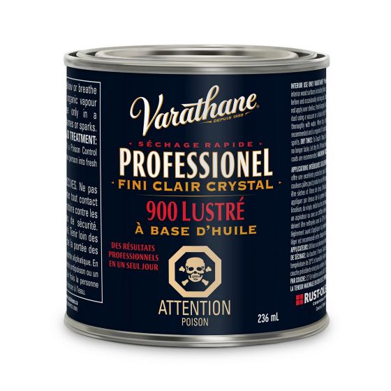 Vernis à base d’huile, clair lustré, 236 mL