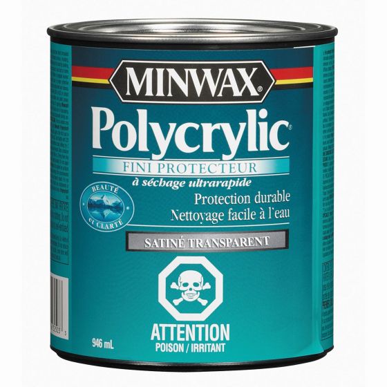 Vernis polycrylic, satiné, 946 ml